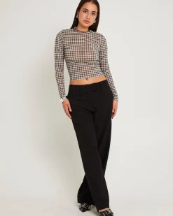 Gambet Sheer Long Sleeve Top
