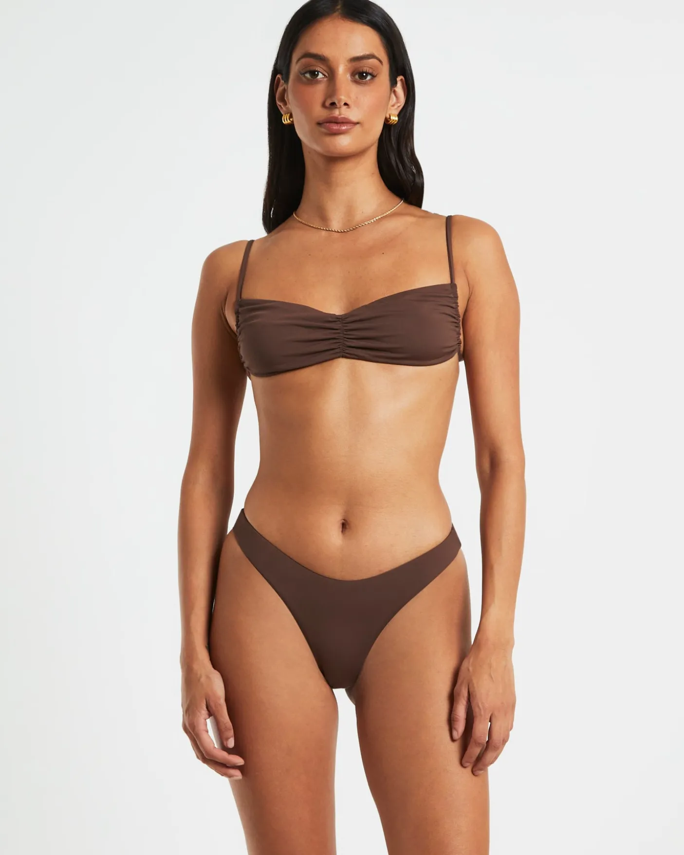 Gather Front Bikini Top