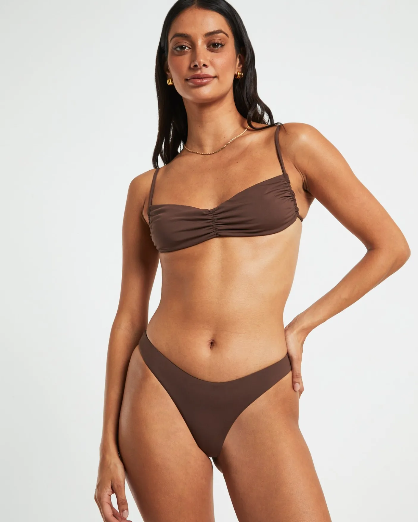 Gather Front Bikini Top