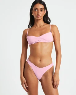 Gather Front Top in Baby Pink