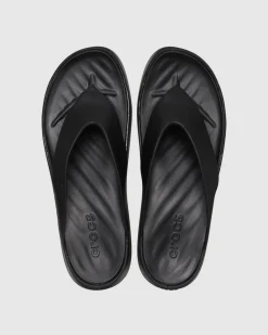 Getaway Platform Flip Flops in Black