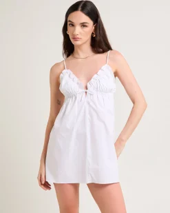 Gia Poplin Frill Mini Dress