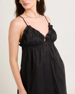 Gia Poplin Frill Mini Dress