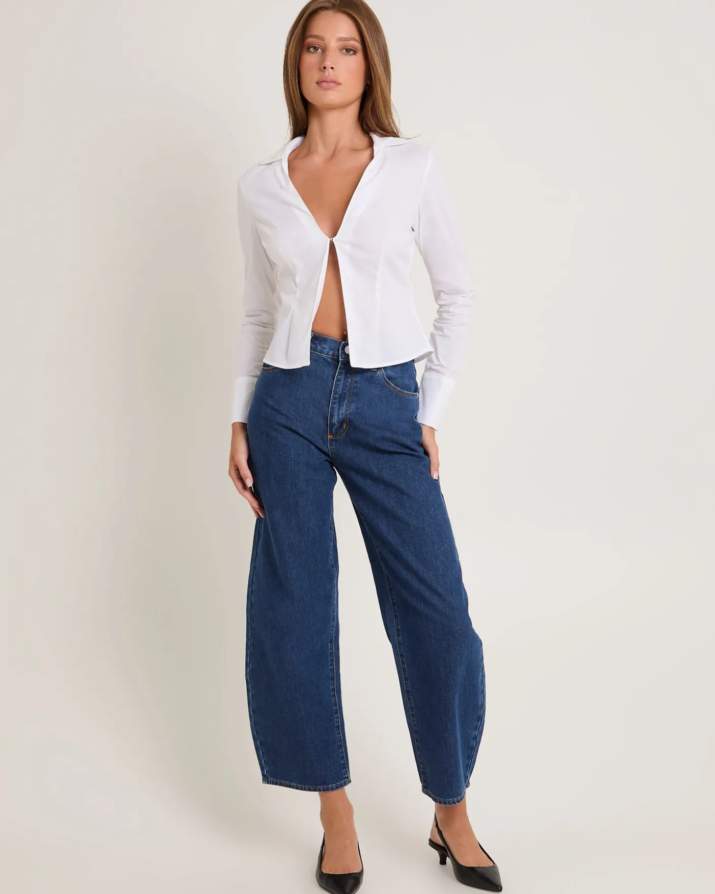 Gigi Barrel Denim Jeans