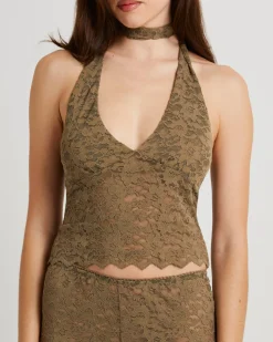 Giselle Lace Halter Top