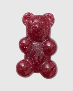 Glitter Pink Candy Bear Jibbitz