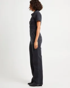 Grace Boilersuit Wideleg Hollaback Black