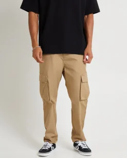 Green Onions Cargo Pants Tan Ripstop