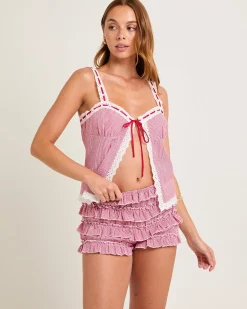 Greta Cluny Contrast Lace Trim Cami