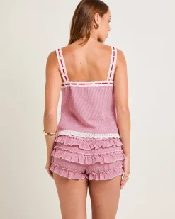 Greta Cluny Contrast Lace Trim Cami