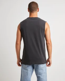 Gritter Muscle Tee in Black