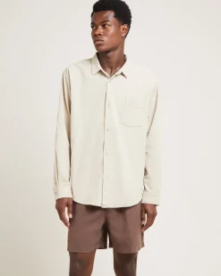 Grover Cord Long Sleeve Shirt Natural