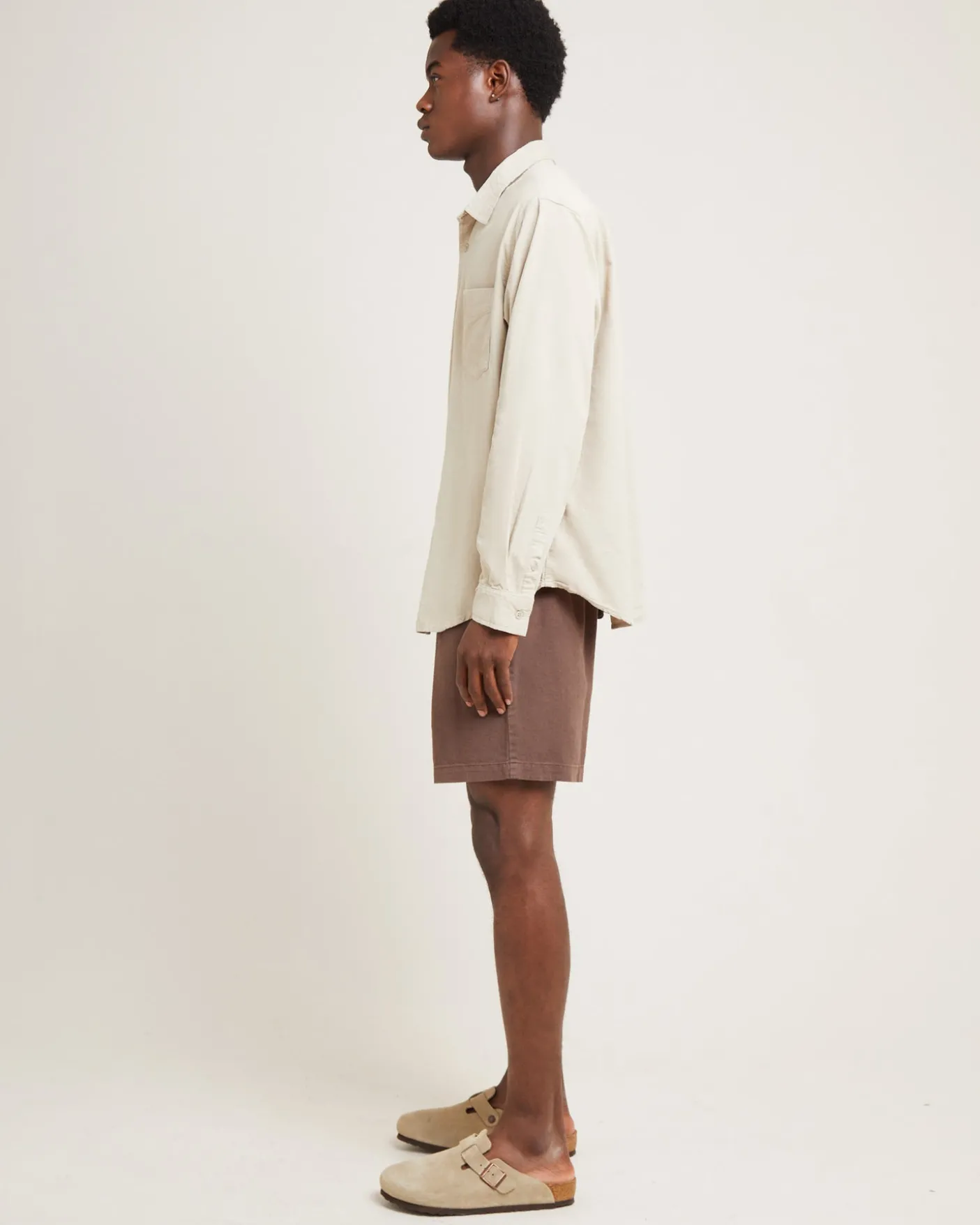 Grover Cord Long Sleeve Shirt Natural