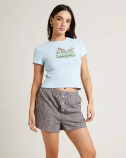 Growth Mini Tee in Baby Blue