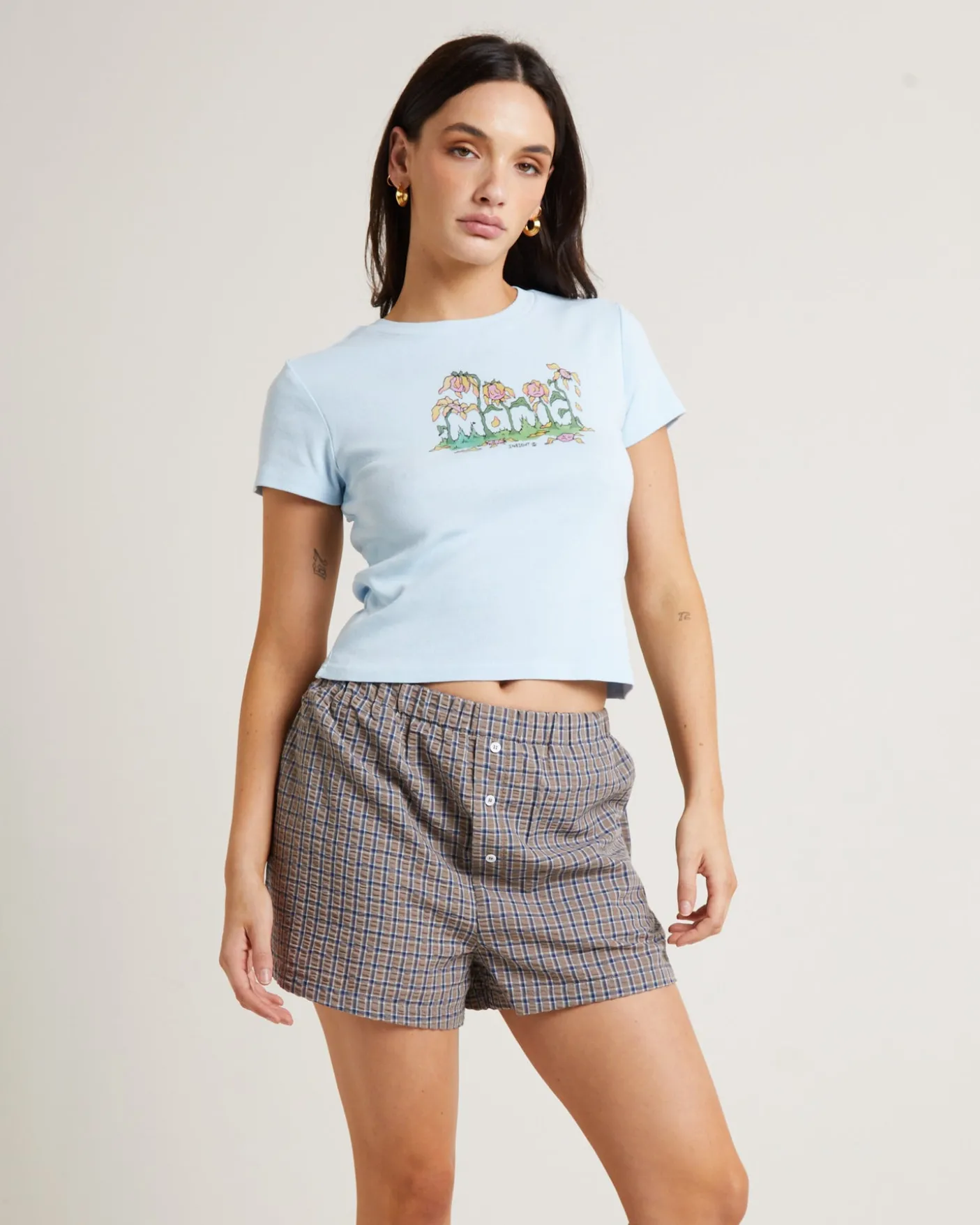 Growth Mini Tee in Baby Blue