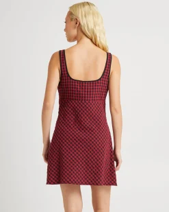 Grunge Plaid Mini Dress