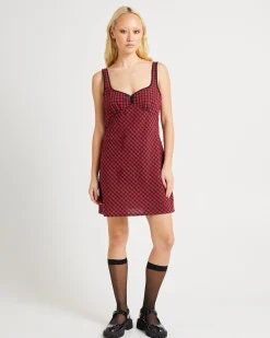 Grunge Plaid Mini Dress