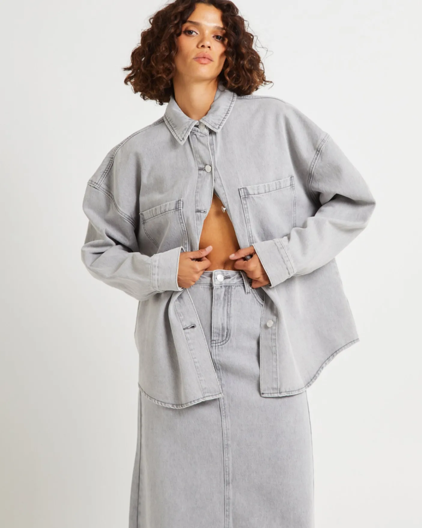 Hailey Denim Shirt Jacket