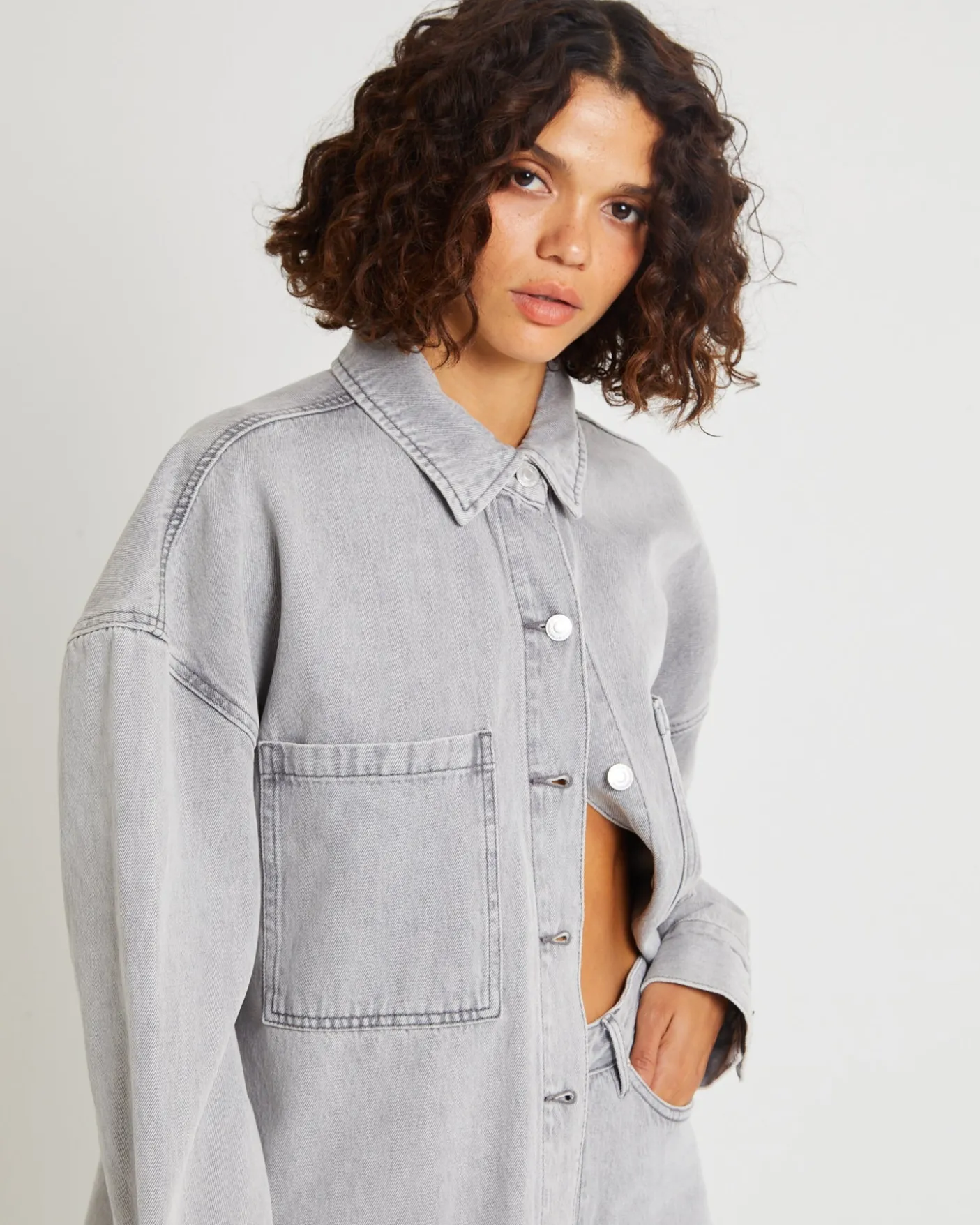 Hailey Denim Shirt Jacket