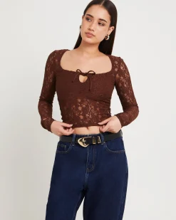 Hailey Long Sleeve Lace Top