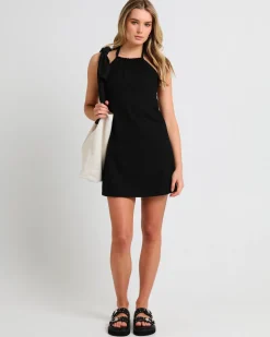 Halcyon Halter Linen Dress