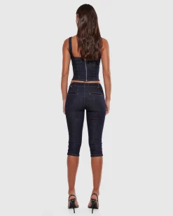 Hannah Capri Denim Pants