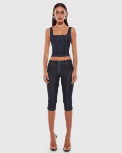 Hannah Denim Top