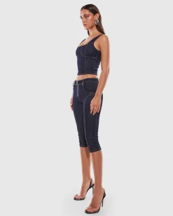 Hannah Denim Top