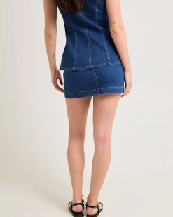 Harper Denim Mini Skirt
