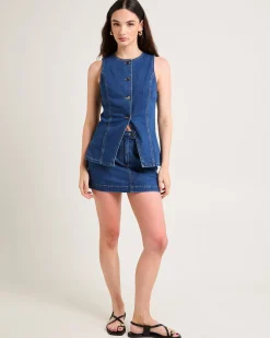 Harper Denim Mini Skirt