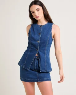 Harper Denim Vest