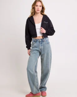 Hawaii Route 94 Cropped Zip Hoodie