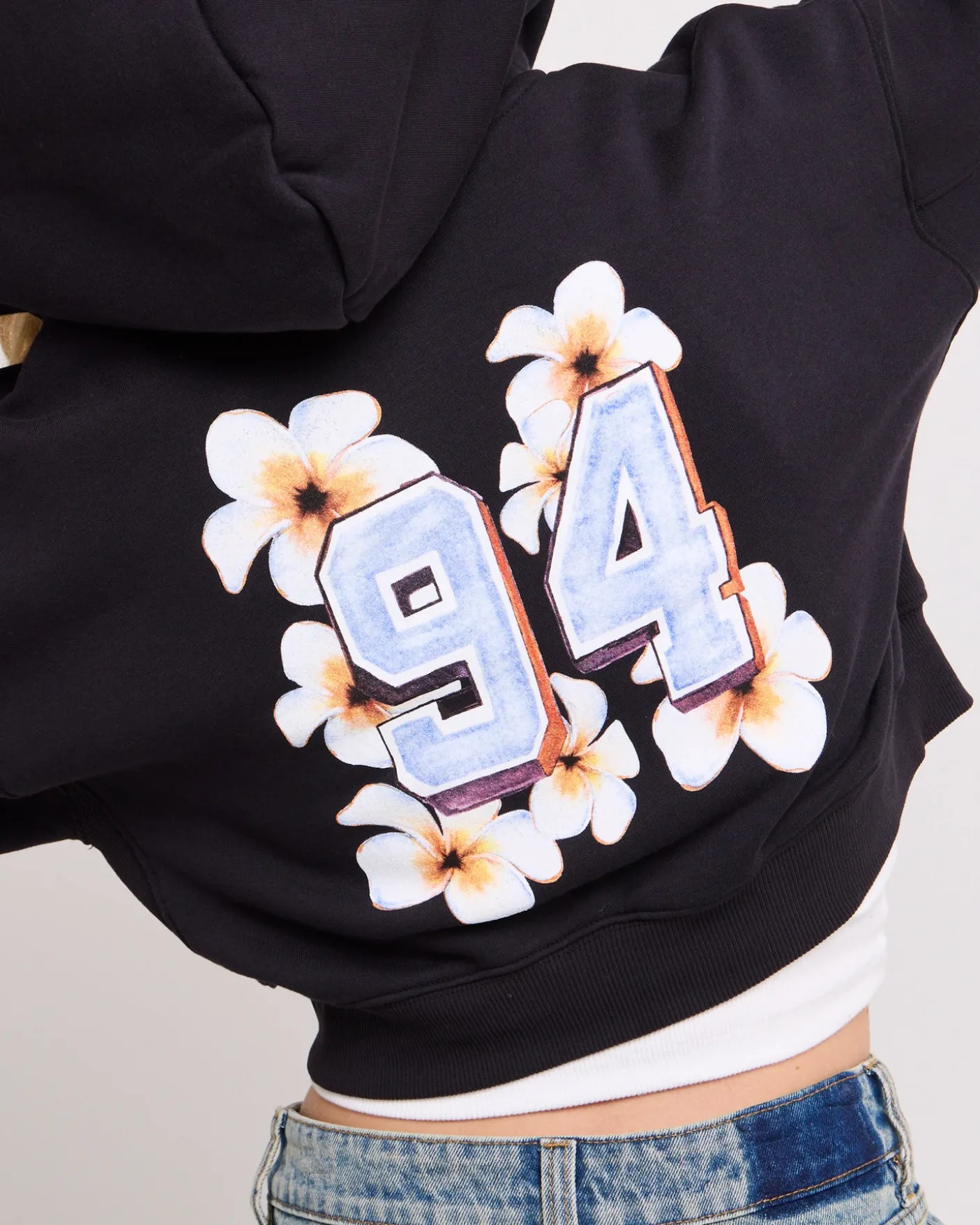 Hawaii Route 94 Cropped Zip Hoodie