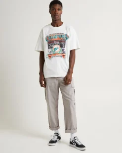 Head To Head Short Sleeve T-Shirt Dolphins Vintage White
