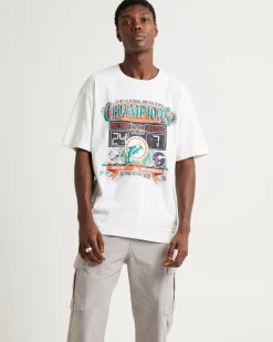 Head To Head Short Sleeve T-Shirt Dolphins Vintage White