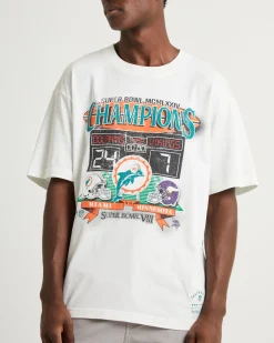 Head To Head Short Sleeve T-Shirt Dolphins Vintage White