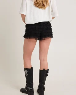 Heartbreaker Lace Ruffle Shorts