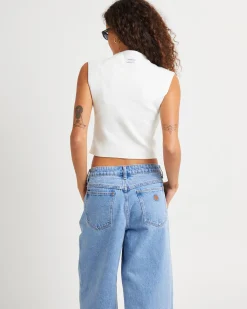 Heather Icon Mock Neck Top