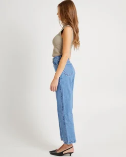 Heather Icon Mock Neck Top Dusty Olive