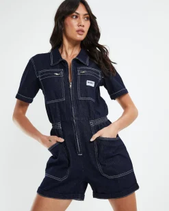 Heavenly People Denim Playsuit