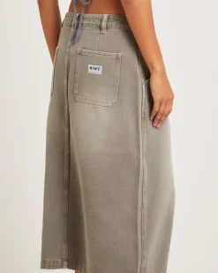Heavenly People Midi Skirt Bark