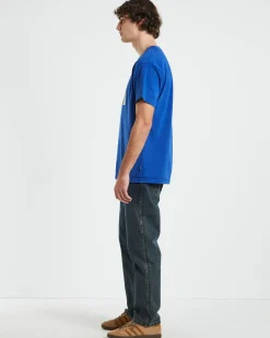 Heavy Venice Short Sleeve T-Shirt in Blue