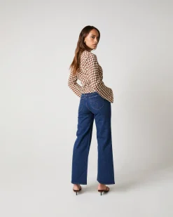 Heidi Low Denim Jeans Dark Stone
