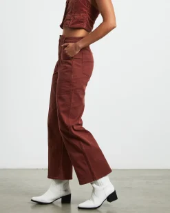 Heidi Trade Pants in Brick Rust