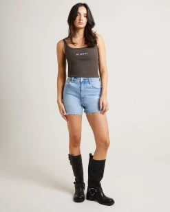 Hi Bells Denim Shorts in Roxette Rodie