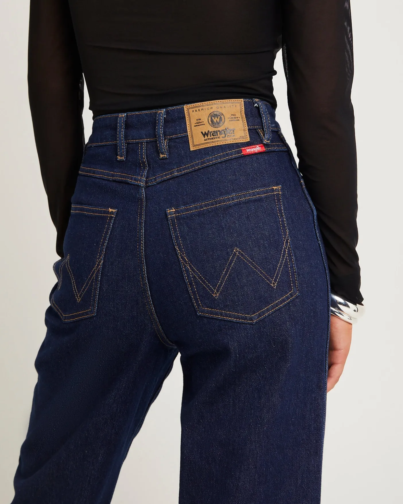 Hi Bells Flared Denim Jeans Highway Black