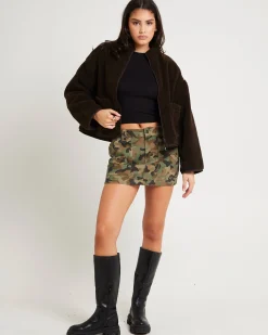 Hidden Low Rise Workwear Skirt