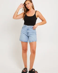 High Baggy Denim Shorts