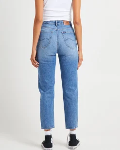 High Mom Denim Jeans Anemone