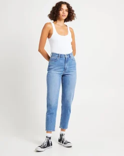 High Mom Denim Jeans Anemone
